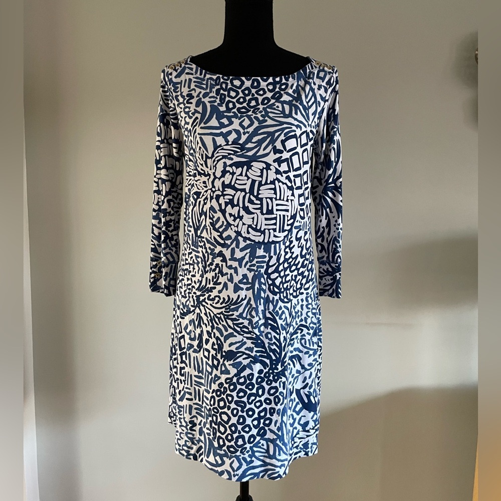 Lily Pulitzer medium above knee 3/4 length sleeve dress